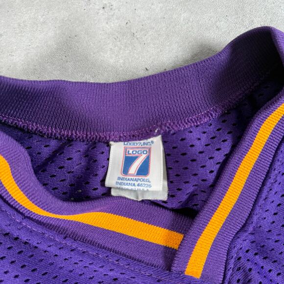 vintage los angeles lakers mesh jersey shirt logo 7 size large made in usa - Picture 3 of 5